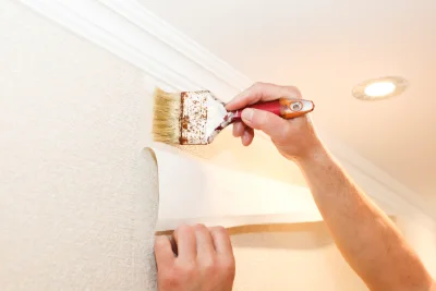 Pose de papier peint à Engente — revêtements muraux et toiles de verre